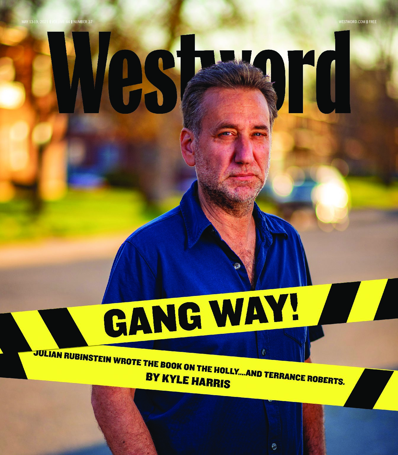 Julian on the cover of Westword, may 2021